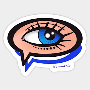 Eye speak Sticker